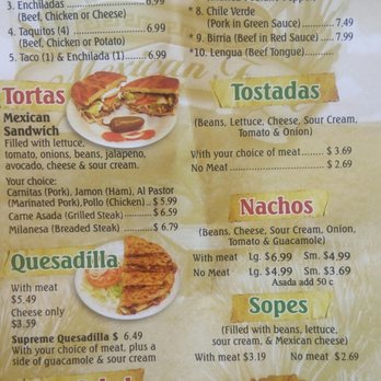 Zapopan Mexican Food menu 6