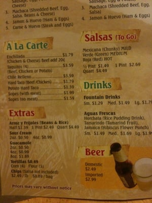 Zapopan Mexican Food menu 4